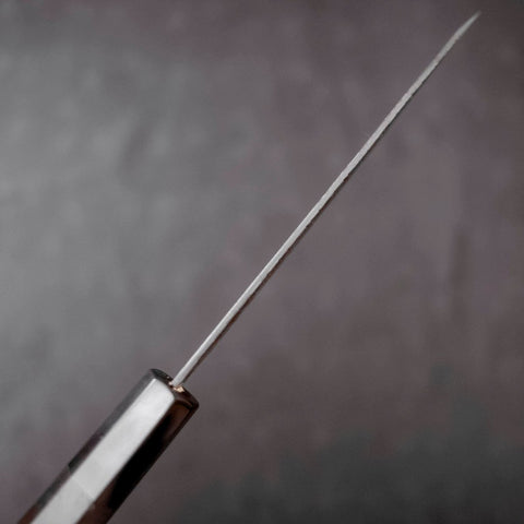 Petty SG-2 Kurouchi Tsuchime Buffalo Ebony Handle 150mm (5.9”)-[Musashi]-[Japanese-Kitchen-Knives]