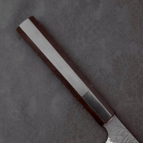 Petty SG-2 Kurouchi Tsuchime Buffalo Ebony Handle 150mm (5.9”)-[Musashi]-[Japanese-Kitchen-Knives]