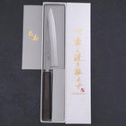 Petty SKD11 Nashiji Ebony Handle 150mm (5.9”)-[Musashi]-[Japanese-Kitchen-Knives]
