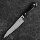 Petty SKD12 Polished Western Black Handle 120mm (4.7”)-[Musashi]-[Japanese-Kitchen-Knives]