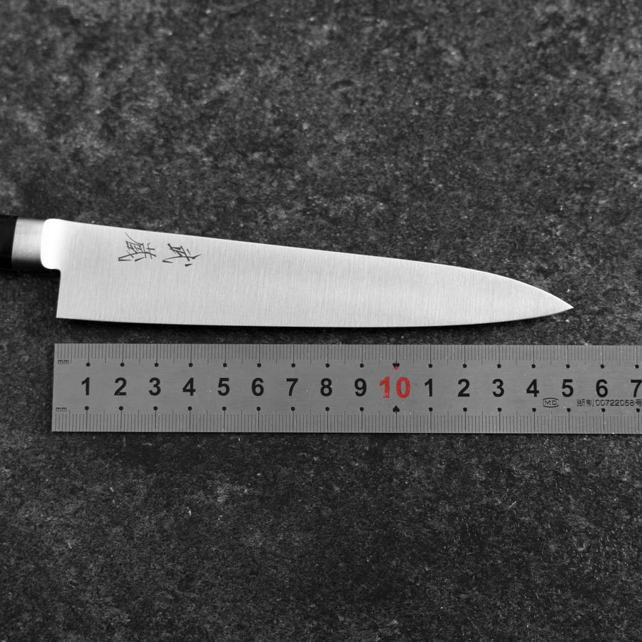 Petty SKD12 Polished Western Black Handle 150mm (5.9”)-[Musashi]-[Japanese-Kitchen-Knives]