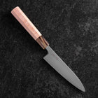 Petty SLD Mirror Buffalo Light Pink Maple Handle 130mm (5.1”)-[Musashi]-[Japanese-Kitchen-Knives]