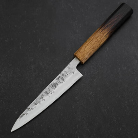Petty SLD Nashiji Washi Yaki Urushi Handle 135mm (5.3”)-[Musashi]-[Japanese-Kitchen-Knives]
