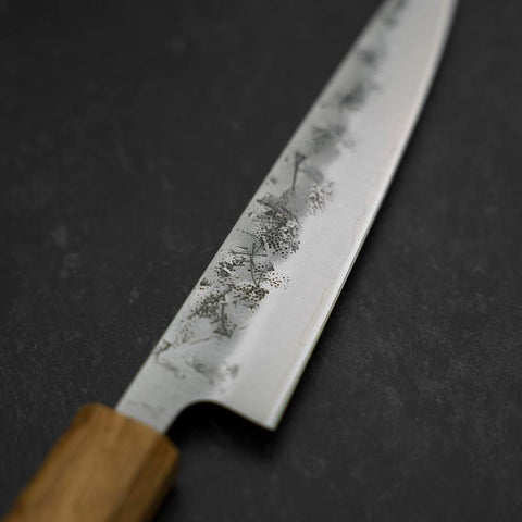Petty SLD Nashiji Washi Yaki Urushi Handle 135mm (5.3”)-[Musashi]-[Japanese-Kitchen-Knives]