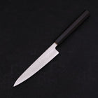 Petty SLD Wave Nickel Damascus Buffalo Ebony Handle 135mm (5.3”)-[Musashi]-[Japanese-Kitchen-Knives]