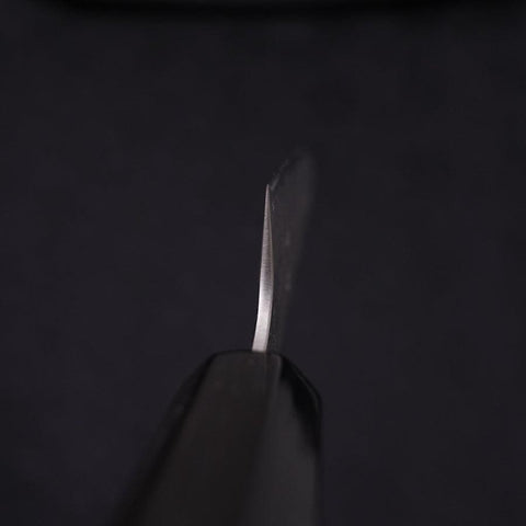 Petty Silver Steel #3 Nashiji Buffalo Magnolia Handle 135mm (5.3”)-[Musashi]-[Japanese-Kitchen-Knives]