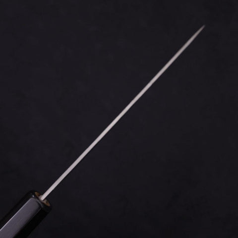 Petty Silver Steel #3 Nashiji Buffalo Magnolia Handle 135mm (5.3”)-[Musashi]-[Japanese-Kitchen-Knives]