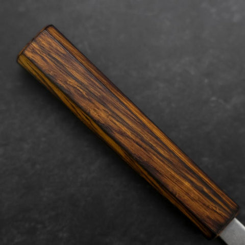 Petty Silver Steel #3 Nashiji Sumi Urushi Handle 150mm (5.9”)-[Musashi]-[Japanese-Kitchen-Knives]