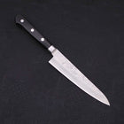 Petty Silver Steel #3 Nashiji Western Black Handle 135mm (5.3”)-[Musashi]-[Japanese-Kitchen-Knives]