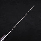 Petty Silver Steel #3 Nashiji Western Red Handle 135mm (5.3”)-[Musashi]-[Japanese-Kitchen-Knives]