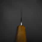 Petty Silver Steel #3 Nashiji Yaki Urushi Handle 135mm (5.3”)-[Musashi]-[Japanese-Kitchen-Knives]