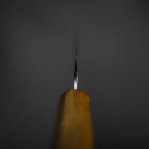 Petty Silver Steel #3 Nashiji Yaki Urushi Handle 135mm (5.3”)-[Musashi]-[Japanese-Kitchen-Knives]