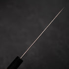 Petty Silver Steel #3 Nawame Buffalo Magnolia Handle 135mm (5.3”)-[Musashi]-[Japanese-Kitchen-Knives]