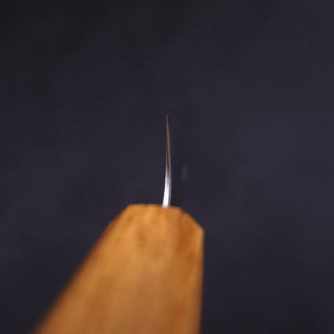 Petty Silver Steel #3 Polished Yaki Urushi Handle 135mm (5.3”)-[Musashi]-[Japanese-Kitchen-Knives]