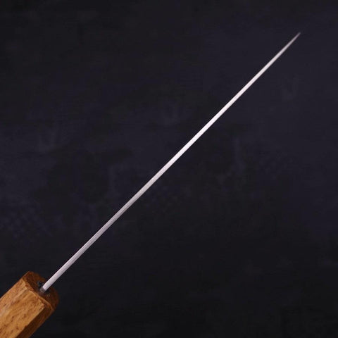 Petty Silver Steel #3 Polished Yaki Urushi Handle 135mm (5.3”)-[Musashi]-[Japanese-Kitchen-Knives]