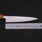 Petty Silver Steel #3 Polished Yaki Urushi Handle 135mm (5.3”)-[Musashi]-[Japanese-Kitchen-Knives]