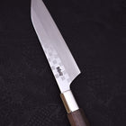 Petty Silver Steel #3 Walnut Ichimatsu Handle 135mm (5.3”)-[Musashi]-[Japanese-Kitchen-Knives]