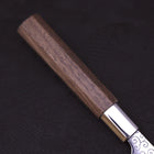Petty Silver Steel #3 Walnut Karakusa Handle 135mm (5.3”)-[Musashi]-[Japanese-Kitchen-Knives]