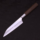 Petty Silver Steel #3 Walnut Kiku Handle 135mm (5.3”)-[Musashi]-[Japanese-Kitchen-Knives]