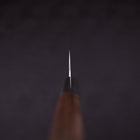 Petty Silver Steel #3 Walnut Kiku Handle 135mm (5.3”)-[Musashi]-[Japanese-Kitchen-Knives]