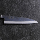 Petty Stainless Clad Blue Steel #2 Kurouchi Purple Urushi Handle 150mm (5.9”)-[Musashi]-[Japanese-Kitchen-Knives]