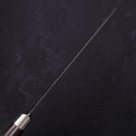 Petty Stainless Clad Blue Super Kurouchi Tsuchime Western Handle 150mm (5.9”)-[Musashi]-[Japanese-Kitchen-Knives]
