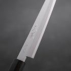 Petty Stainless Clad Blue Super Polished Ebony Handle 145mm (5.7”)-[Musashi]-[Japanese-Kitchen-Knives]