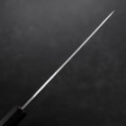 Petty Stainless Clad Blue Super Polished Ebony Handle 145mm (5.7”)-[Musashi]-[Japanese-Kitchen-Knives]