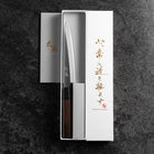 Petty Stainless Clad Blue Super Polished Shitan Handle 150mm (5.9”)-[Musashi]-[Japanese-Kitchen-Knives]