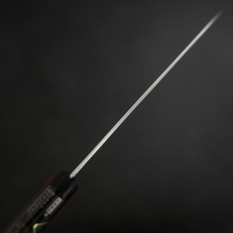 Petty Stainless Clad Blue Super Polished Western Black Red Handle 150mm (5.9”)-[Musashi]-[Japanese-Kitchen-Knives]