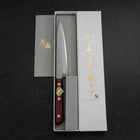 Petty Stainless Clad Blue Super Polished Western Black Red Handle 150mm (5.9”)-[Musashi]-[Japanese-Kitchen-Knives]