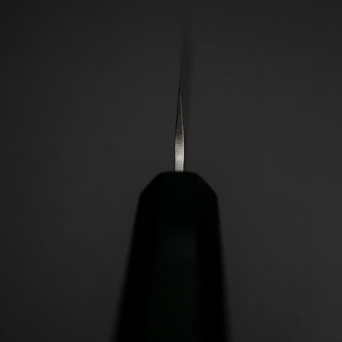 Petty Stainless Clad Blue Super Tsuchime Buffalo Ebony Handle 135mm (5.3”)-[Musashi]-[Japanese-Kitchen-Knives]