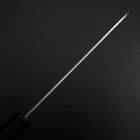 Petty Stainless Clad Blue Super Tsuchime Buffalo Ebony Handle 135mm (5.3”)-[Musashi]-[Japanese-Kitchen-Knives]
