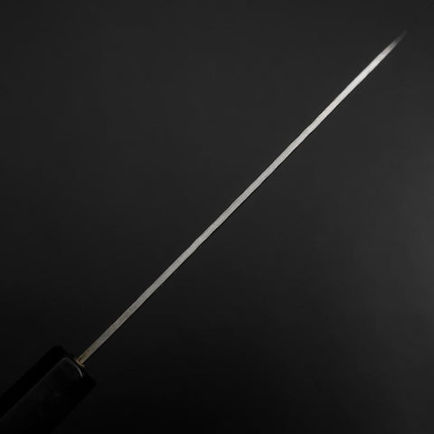 Petty Stainless Clad Blue Super Tsuchime Buffalo Ebony Handle 135mm (5.3”)-[Musashi]-[Japanese-Kitchen-Knives]