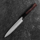Petty Stainless Clad White Steel #2 Polished Buffalo Ebony Handle 170mm (6.7”)-[Musashi]-[Japanese-Kitchen-Knives]