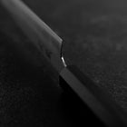 Petty Stainless Clad White Steel #2 Polished Buffalo Ebony Handle 170mm (6.7”)-[Musashi]-[Japanese-Kitchen-Knives]