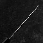 Petty Stainless Clad White Steel #2 Polished Buffalo Ebony Handle 170mm (6.7”)-[Musashi]-[Japanese-Kitchen-Knives]