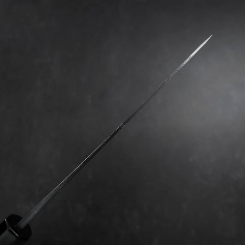 Petty V-Toku 2 Kurouchi Damascus Buffalo Ebony Handle 145mm (5.7”)-[Musashi]-[Japanese-Kitchen-Knives]