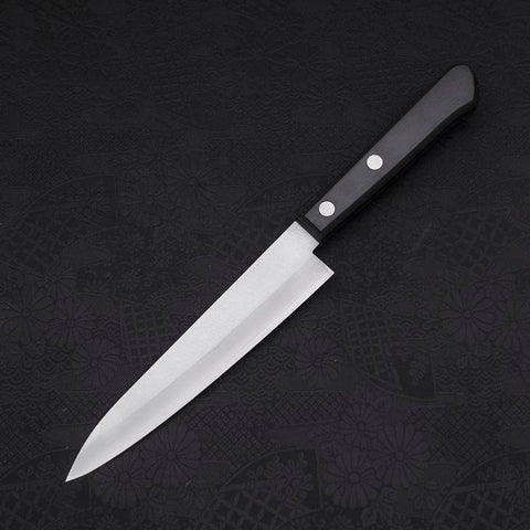 Petty VG-1 Polished Western Black Handle 150mm (5.9”)-[Musashi]-[Japanese-Kitchen-Knives]