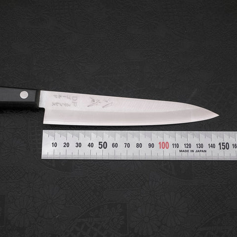 Petty VG-1 Polished Western Black Handle 150mm (5.9”)-[Musashi]-[Japanese-Kitchen-Knives]