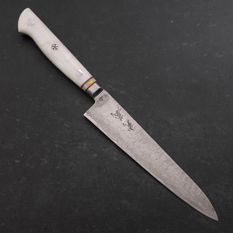 Petty VG-10 Damascus Artificial Stone Rainbow Handle 150mm (5.9”)-[Musashi]-[Japanese-Kitchen-Knives]