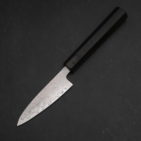 Petty VG-10 Damascus Ashwood Handle 95mm (3.7”)-[Musashi]-[Japanese-Kitchen-Knives]