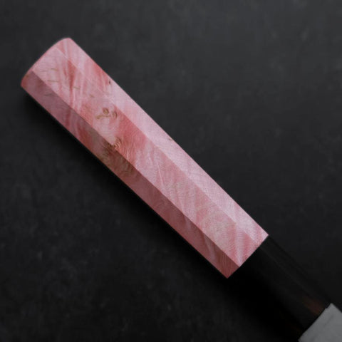 Petty VG-10 Damascus Buffalo Dark Pink Maple Handle 150mm (5.9”)-[Musashi]-[Japanese-Kitchen-Knives]