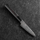 Petty VG-10 Damascus Buffalo Ebony Handle 100mm (3.9”)-[Musashi]-[Japanese-Kitchen-Knives]