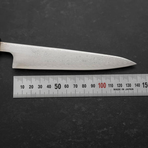 Petty VG-10 Damascus Buffalo Ebony Handle 140mm (5.5”)-[Musashi]-[Japanese-Kitchen-Knives]