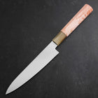 Petty VG-10 Damascus Buffalo Light Pink Maple Handle 150mm (5.9”)-[Musashi]-[Japanese-Kitchen-Knives]