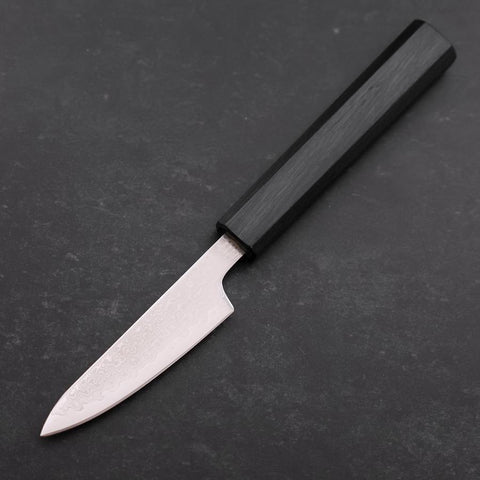 Petty VG-10 Damascus Dark Blue Urushi Handle 85mm (3.3”)-[Musashi]-[Japanese-Kitchen-Knives]