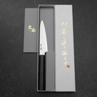 Petty VG-10 Damascus Ebony Handle 120mm (4.7”)-[Musashi]-[Japanese-Kitchen-Knives]