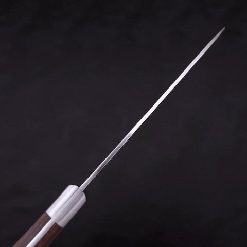 Petty VG-10 Mirror Tsuchime Damascus Mahogany Handle 135mm (5.3”)-[Musashi]-[Japanese-Kitchen-Knives]