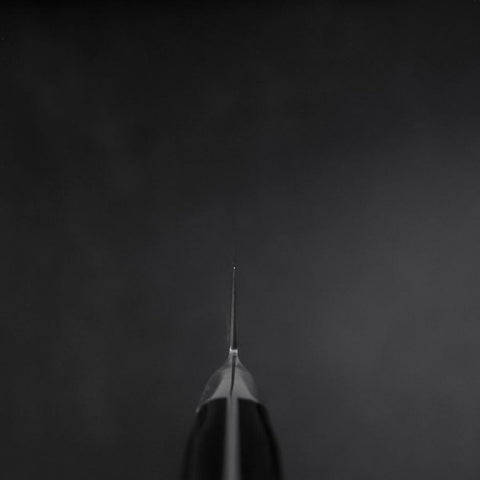 Petty VG-10 Polished Black Western Handle 150mm (5.9”)-[Musashi]-[Japanese-Kitchen-Knives]